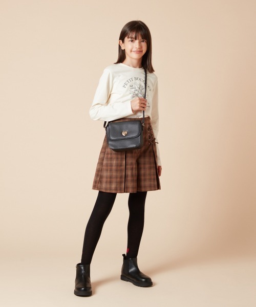 a.v.v（アーヴェヴェ）の「[KIDS]ミニショルダ―（ショルダーバッグ・キッズ・ホワイト/ブルー/ブラック・120）」の12枚目の写真