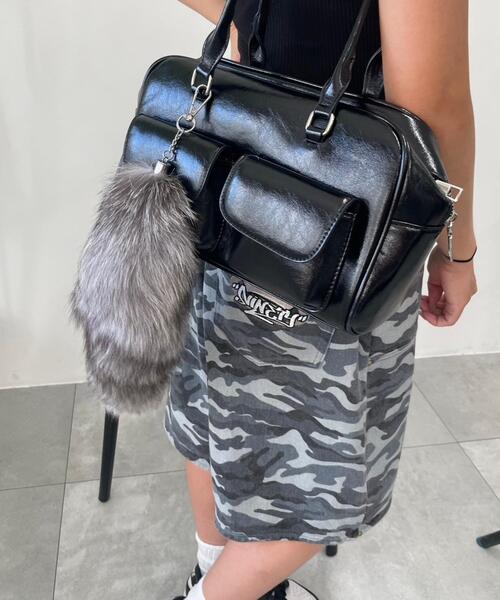 WEGO（ウィゴー）の「WEGO/BIGファーしっぽキーホルダー（キーホルダー・レディース・その他2/その他1/その他3/その他4/サックスブルー/ピンク系その他/ブラック/レッド・FREE）」の9枚目の写真