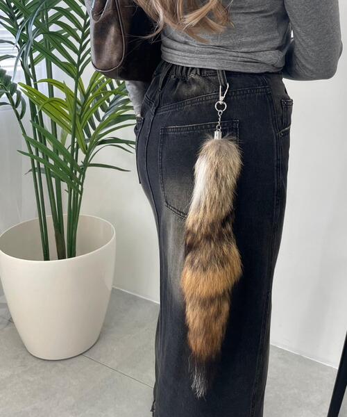 WEGO（ウィゴー）の「WEGO/BIGファーしっぽキーホルダー（キーホルダー・レディース・その他2/その他1/その他3/その他4/サックスブルー/ピンク系その他/ブラック/レッド・FREE）」の11枚目の写真