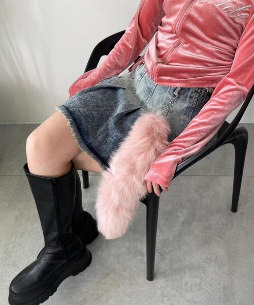 WEGO（ウィゴー）の「WEGO/BIGファーしっぽキーホルダー（キーホルダー・レディース・その他2/その他1/その他3/その他4/サックスブルー/ピンク系その他/ブラック/レッド・FREE）」の12枚目の写真