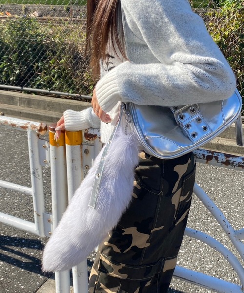 WEGO（ウィゴー）の「WEGO/BIGファーしっぽキーホルダー（キーホルダー・レディース・その他2/その他1/その他3/その他4/サックスブルー/ピンク系その他/ブラック/レッド・FREE）」の20枚目の写真