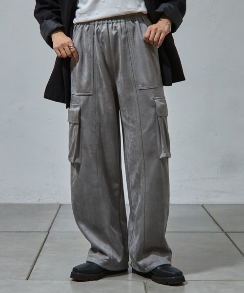 COLONY 2139（コロニートゥーワンスリーナイン）の「スエードポンチカーゴパンツ（カーゴパンツ・レディース・グレー/アイボリー/ブラック・MEDIUM/SMALL）」の3枚目の写真