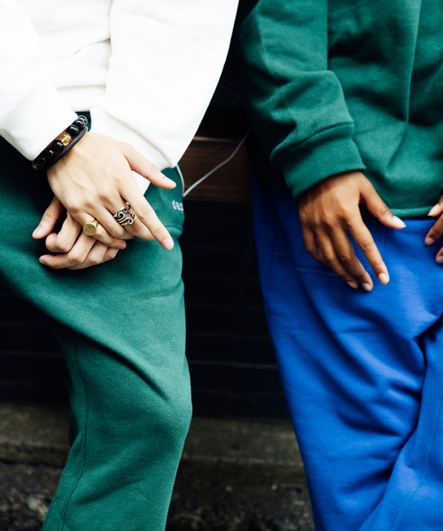 417 EDIFICE（フォーワンセブンエディフィス）の「SLAPS / SWEAT PANTS（スウェットパンツ・メンズ・ブルー/ブラック/ホワイト/ブラウン/グリーン・MEDIUM/LARGE）」の20枚目の写真