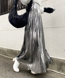 Narcissus | メタリックプリーツロングスカート(スカート)