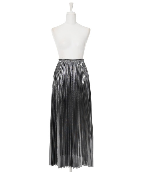 Narcissus（ナルシス）の「メタリックプリーツロングスカート（スカート・レディース・シルバー/ゴールド/ブラック・FREE）」の13枚目の写真