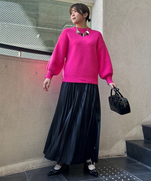 Narcissus（ナルシス）の「メタリックプリーツロングスカート（スカート・レディース・シルバー/ゴールド/ブラック・FREE）」の18枚目の写真