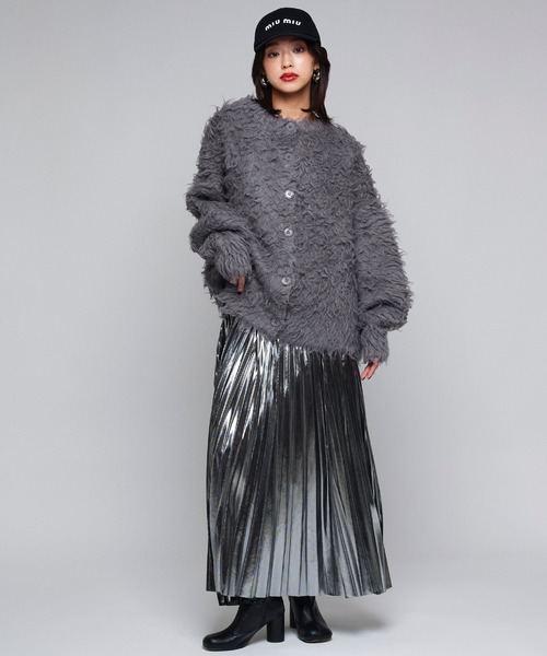 Narcissus（ナルシス）の「メタリックプリーツロングスカート（スカート・レディース・シルバー/ゴールド/ブラック・FREE）」の21枚目の写真