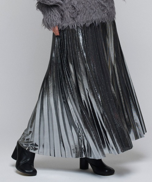 Narcissus（ナルシス）の「メタリックプリーツロングスカート（スカート・レディース・シルバー/ゴールド/ブラック・FREE）」の20枚目の写真