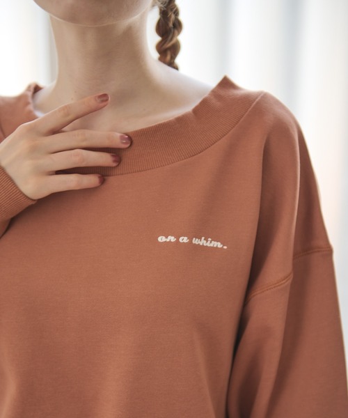 Crisp(クリスプ)の「コンセプトロゴスウェットL(スウェット・レディース・ブラウン/アイボリー/ネイビー・FREE)」の12枚目の写真