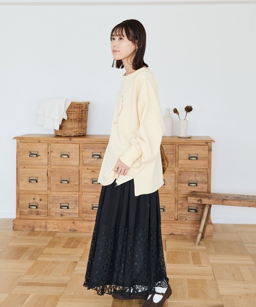 Crisp(クリスプ)の「コンセプトロゴスウェットL(スウェット・レディース・ブラウン/アイボリー/ネイビー・FREE)」の14枚目の写真