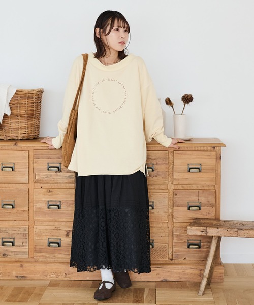 Crisp(クリスプ)の「コンセプトロゴスウェットL(スウェット・レディース・ブラウン/アイボリー/ネイビー・FREE)」の16枚目の写真