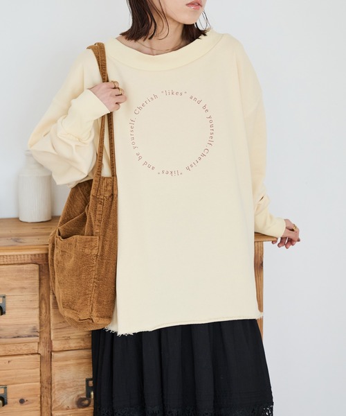 Crisp(クリスプ)の「コンセプトロゴスウェットL(スウェット・レディース・ブラウン/アイボリー/ネイビー・FREE)」の17枚目の写真