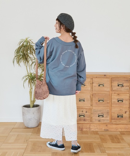 Crisp(クリスプ)の「コンセプトロゴスウェットL(スウェット・レディース・ブラウン/アイボリー/ネイビー・FREE)」の21枚目の写真