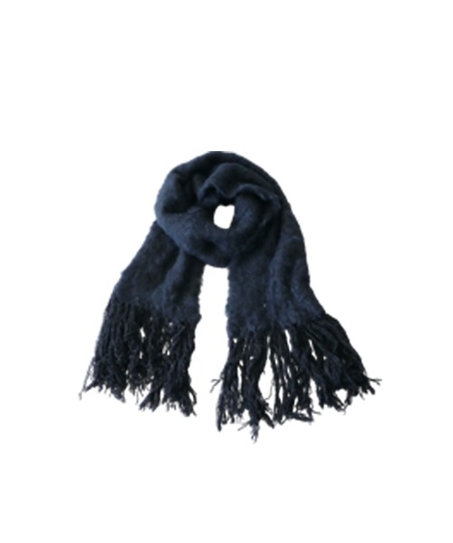 antiqua(アンティカ)の「フリンジマフラー(マフラー・レディース・グレー/ブラック系その他・ONESIZE)」の3枚目の写真