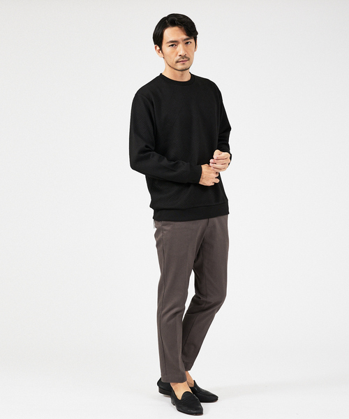 ABAHOUSE GRAY（アバハウスグレイ）の「【ジオメトリック柄 】プルオーバー / 長袖カットソー（Tシャツ/カットソー・メンズ・グレイッシュベージュ/ブラック/グレイッシュブルー/ホワイト・46/48）」の12枚目の写真