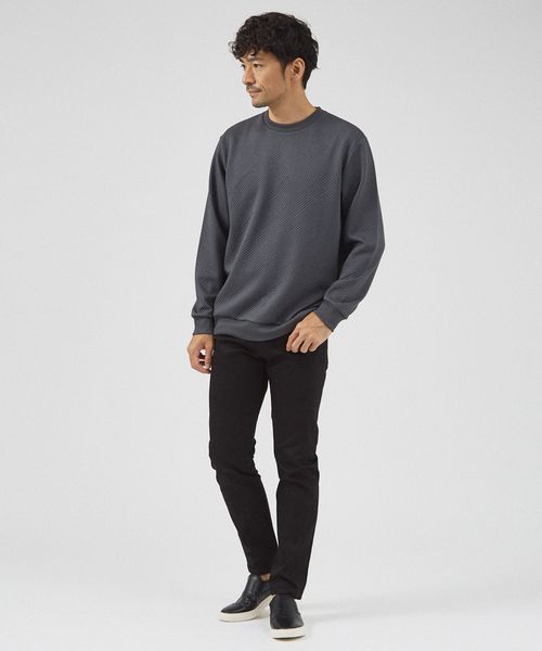 ABAHOUSE GRAY（アバハウスグレイ）の「【ジオメトリック柄 】プルオーバー / 長袖カットソー（Tシャツ/カットソー・メンズ・グレイッシュベージュ/ブラック/グレイッシュブルー/ホワイト・46/48）」の16枚目の写真