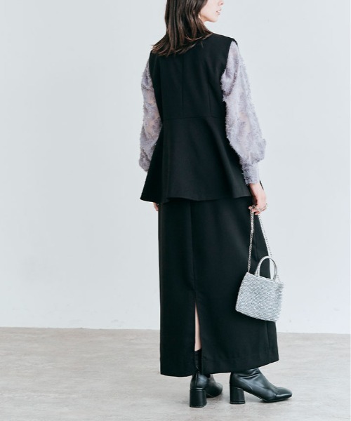 kirakiraShop（キラキラショップ）の「OUI CLASSYジレベスト（ベスト・レディース・ブラック/アイボリー/チャコール/ネイビー・M/L）」の13枚目の写真