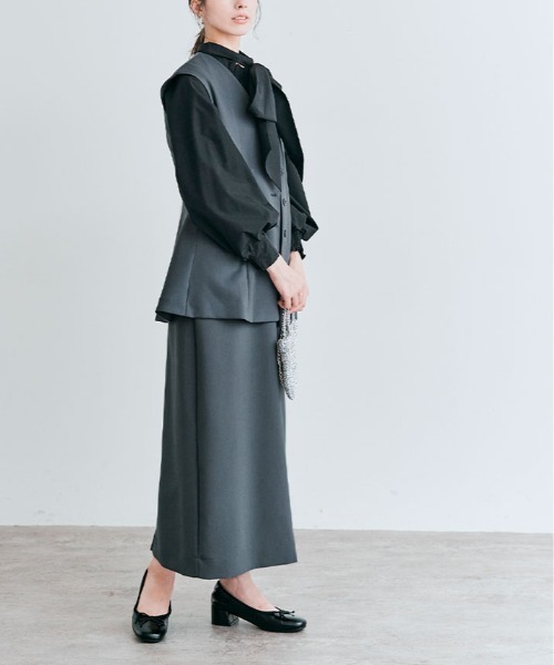kirakiraShop（キラキラショップ）の「OUI CLASSYジレベスト（ベスト・レディース・ブラック/アイボリー/チャコール/ネイビー・M/L）」の19枚目の写真