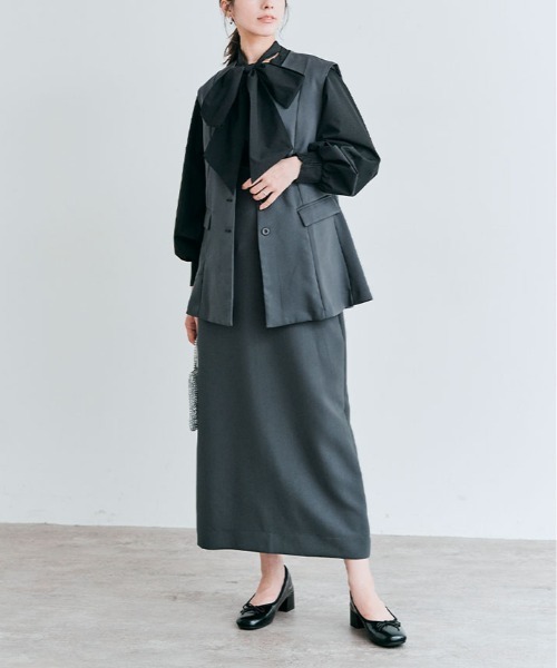 kirakiraShop（キラキラショップ）の「OUI CLASSYジレベスト（ベスト・レディース・ブラック/アイボリー/チャコール/ネイビー・M/L）」の20枚目の写真