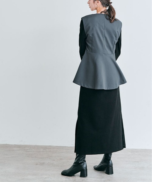 kirakiraShop（キラキラショップ）の「OUI CLASSYジレベスト（ベスト・レディース・ブラック/アイボリー/チャコール/ネイビー・M/L）」の22枚目の写真