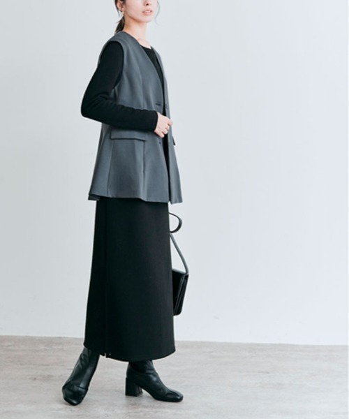 kirakiraShop（キラキラショップ）の「OUI CLASSYジレベスト（ベスト・レディース・ブラック/アイボリー/チャコール/ネイビー・M/L）」の21枚目の写真