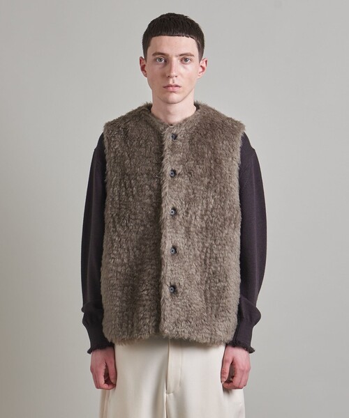 LOEFF（ロエフ）の「＜LOEFF＞シャギー ベスト MEN'S（ベスト