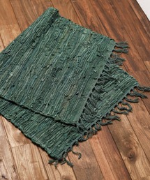 ARCHIVER（アーカイバ）の「LEATHR CHINDI RUG(50x80cm)（ラグ/マット・メンズ）」