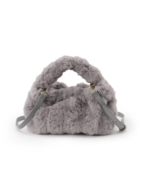 index（インデックス）の「◆【2WAY】フェイクファーショルダーBAG（ハンドバッグ・レディース・ベージュ/オフホワイト/グレー・00）」の15枚目の写真