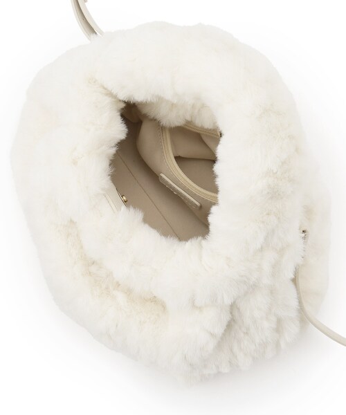 index（インデックス）の「◆【2WAY】フェイクファーショルダーBAG（ハンドバッグ・レディース・ベージュ/オフホワイト/グレー・00）」の17枚目の写真