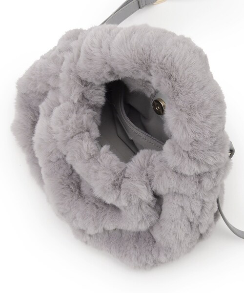 index（インデックス）の「◆【2WAY】フェイクファーショルダーBAG（ハンドバッグ・レディース・ベージュ/オフホワイト/グレー・00）」の19枚目の写真