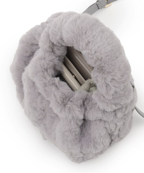 index（インデックス）の「◆【2WAY】フェイクファーショルダーBAG（ハンドバッグ・レディース・ベージュ/オフホワイト/グレー・00）」の20枚目の写真