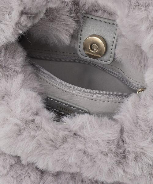 index（インデックス）の「◆【2WAY】フェイクファーショルダーBAG（ハンドバッグ・レディース・ベージュ/オフホワイト/グレー・00）」の21枚目の写真
