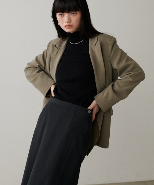 LARUTA(ラルータ)の「【LARUTA】ベーシックリブタートル(ニット/セーター・レディース・レッド/ブルー/グレー/パープル/ブラック/ライトグレー・FREE)」の15枚目の写真