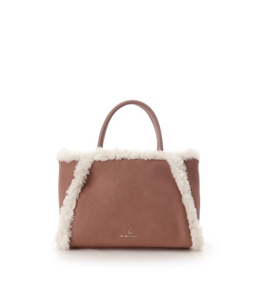 Samantha Thavasa（サマンサタバサ）の「スウェード調ボアハンドバッグ（ハンドバッグ・レディース・ダークブラウン/ベージュ/ネイビー/ピンクベージュ・FREE）」の10枚目の写真