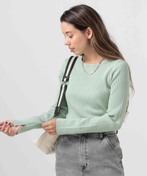 BAYFLOW | [華やかなラメ素材]ハイゲージラメニットプルオーバー(ニット/セーター)