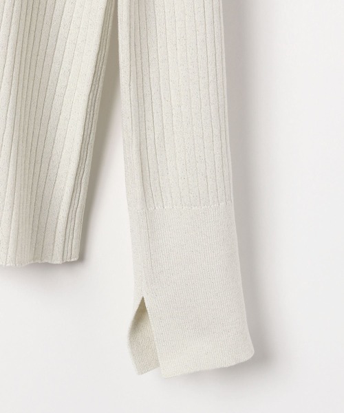 BAYFLOW（ベイフロー）の「[華やかなラメ素材]ハイゲージラメニットプルオーバー（ニット/セーター・レディース・ライトグリーン/オフホワイト/ネイビー・FREE）」の15枚目の写真