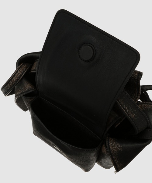 Acne Studios（アクネストゥディオズ）の「Multipocket Mini Vintage（ハンドバッグ・レディース・ダークブラウン/ホワイト×グレー・ONE SIZE）」の12枚目の写真