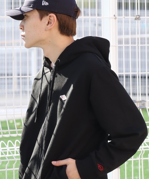 BALL(ボール)の「【BALL/ボール】T/C裏毛 ロゴワッペン ジップアップパーカー(パーカー・メンズ・グレー/ブラック/ネイビー/オートミール・LL/L/M)」の1枚目の写真