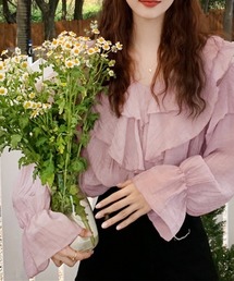 トップス CLANE off shouldertuck blouse クラネ CLANE OFF SHOULDER TUCK BLOUSE