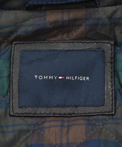 TOMMY HILFIGER(トミーヒルフィガー)の「【ヴィンテージ古着】Y2K TOMMY HILFIGER シングル フルジップレザージャケット(ライダースジャケット・メンズ・ブラック・X-LARGE)」の17枚目の写真
