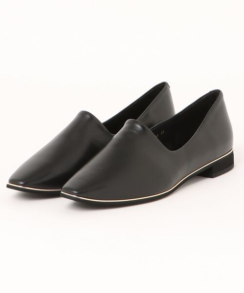 Made in Japan】【卑弥呼】【撥水】メタルラインソフトレザーフラット