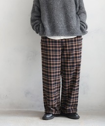 【soulberry】コーデの主役なチェックパンツ 3L 美品 ソウルベリー 太ったおばさん購入品 . . ◯ pants : soulberry(3L