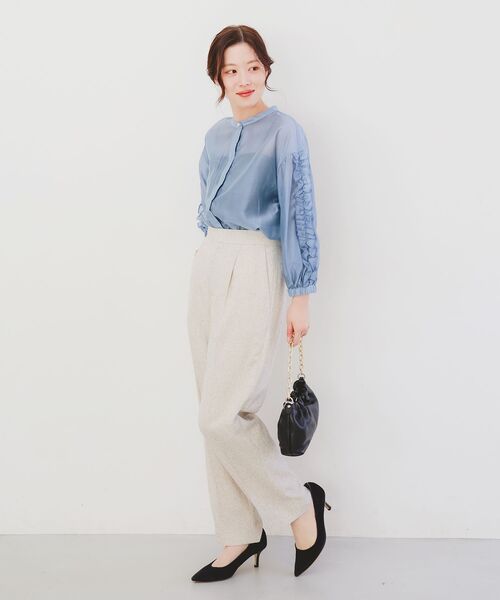le.coeur blanc(ルクールブラン)の「ツィードタックテーパードパンツ(その他パンツ・レディース・ホワイト系その他・38)」の20枚目の写真