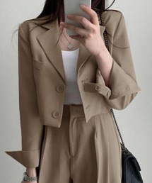 SHEPP（シープ）の「【5色展開】ショートテーラードジャケット（テーラードジャケット）」