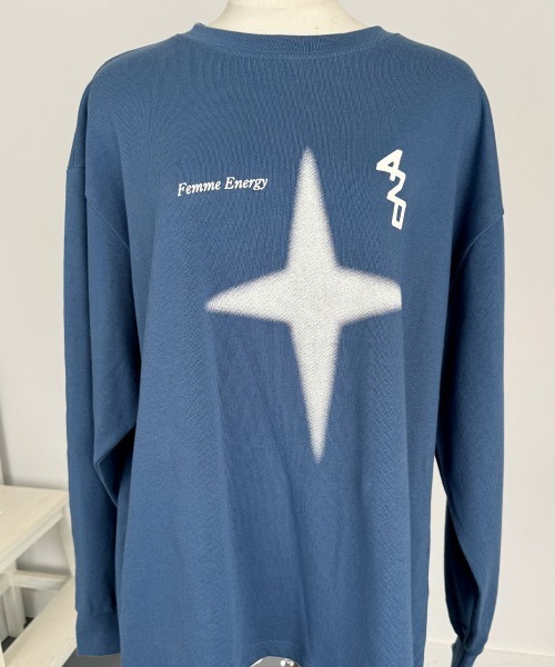 星柄プリント プルオーバースウェット ボリュームスリーブ（Tシャツ/カットソー）｜VIVID LADY（ビビッドレディー）