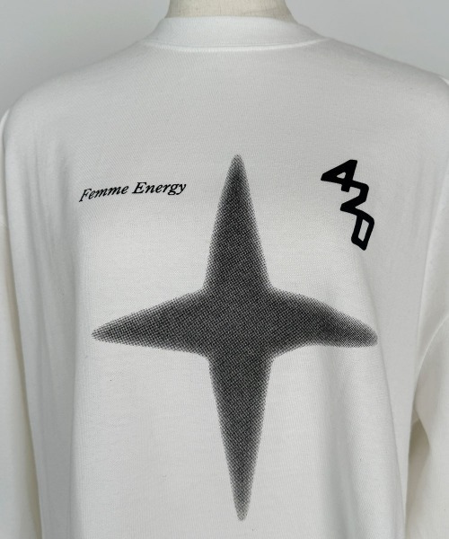 星柄プリント プルオーバースウェット ボリュームスリーブ（Tシャツ/カットソー）｜VIVID LADY（ビビッドレディー）