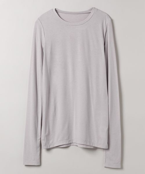 JEANASIS(ジーナシス)の「セミシアーフィットLS TEE/322981(Tシャツ/カットソー・レディース・グレー系その他/チャコール/ブルー/ホワイト・FREE)」の1枚目の写真