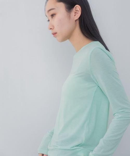 JEANASIS(ジーナシス)の「セミシアーフィットLS TEE/322981(Tシャツ/カットソー・レディース・グレー系その他/チャコール/ブルー/ホワイト・FREE)」の20枚目の写真