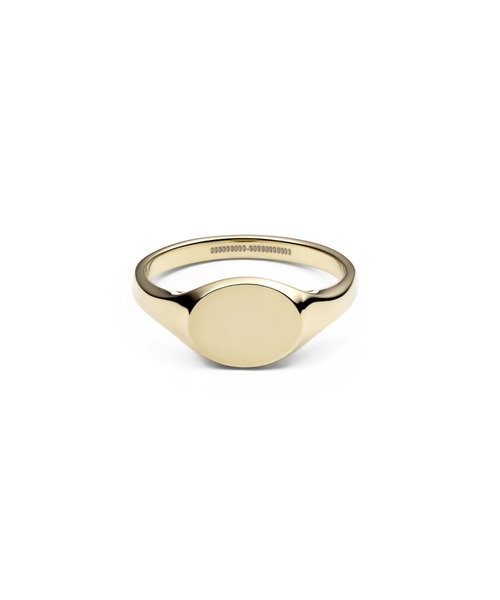 Daniel Wellington(ダニエルウェリントン)の「Classic Mini Signet Ring ゴールド(リング・レディース・イエローゴールド・58/56/54/52/50/48/62/60)」の1枚目の写真