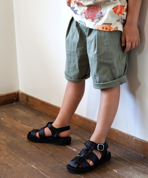 MAKE YOUR DAY（メイクユアデイ）の「ストレッチタックパンツ■80～140cm（その他パンツ・キッズ・グレー/ブラック/カーキ/ベージュ/オレンジ・90/100/110/120/80/140/130）」の13枚目の写真